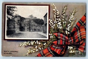 Stirling Scotland Postcard Mar's Lodging Red Ribbon c1910 Oilette Tuck Art