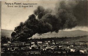 CPA PAGNY a. Mosel Gesamtansicht Brand vom 22. August 1915 (393410)