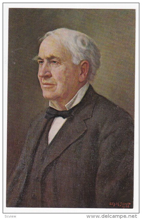 AS: Ellis M. Silvette, Portrait of Thomas A. Edison in 1926, 40-60s