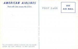 American Airlines Lockheed L-188A Electra Plane N6101A Crashed 1959 postcard