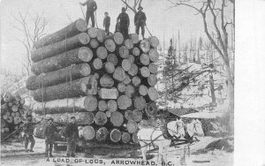 US5626 a load of logs arrowhead b c canada