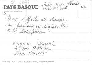 BR8760 Pays Basque Maisons basques a Ainhoa  France