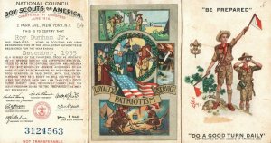 BOY SCOUTS OF AMERICA VINTAGE 1935 CERTIFICATE