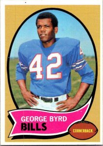 1970 Topps Football Card George Byrd Buffalo Bills sk21482