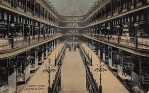 Postcard Superior Arcade Cleveland OH 1910