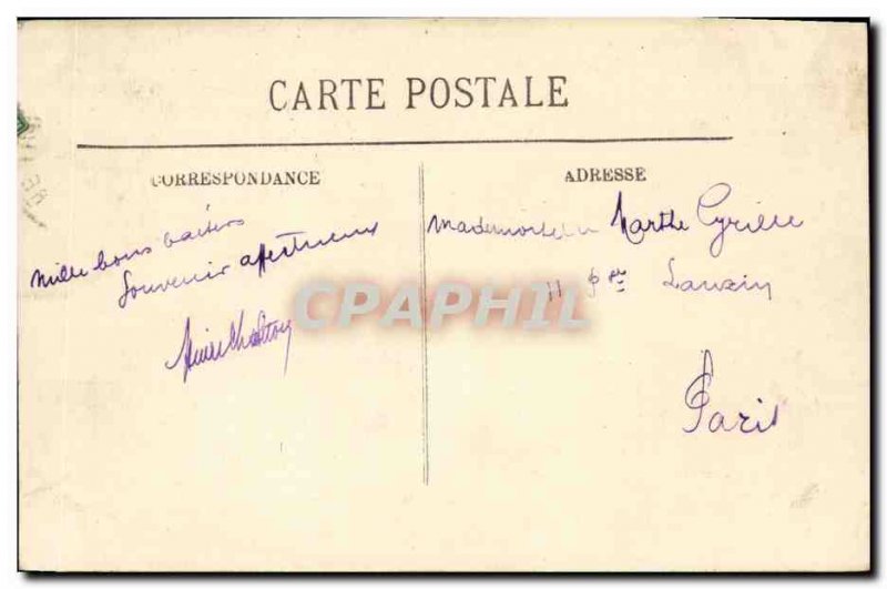 Old Postcard Le Treport The Steps Cliff