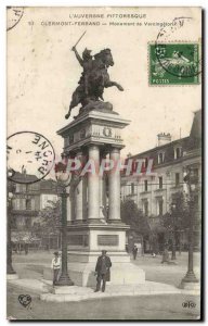 Old Postcard L & # 39Auvergne Clermont Ferrand Monument Vercingetori