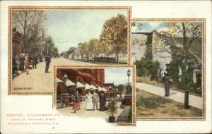 Fortress Monroe VA Hotel Chamberlin Postcard GUARD MOUNT SOUTH ENTRANCE