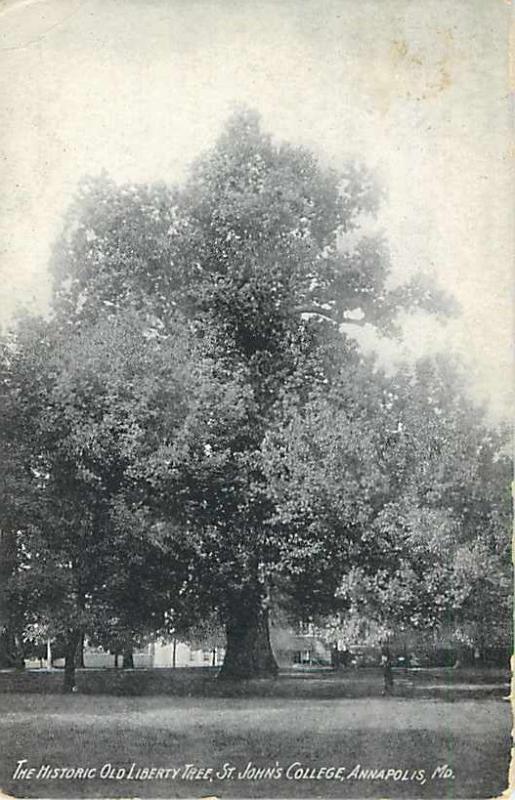 D/B Historic Old Liberty Tree St. John's College Annapolis M