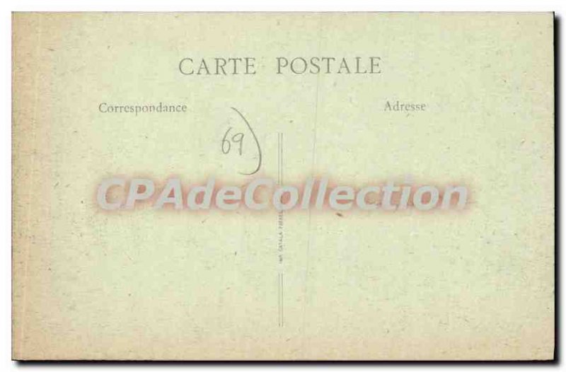 Old Postcard Lyon Croix Rousse Le Gros Caillou