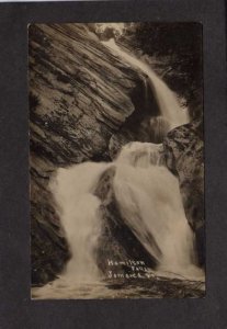 VT Hamilton Falls Waterfall Jamaica Vermont Real Photo RPPC RP Postcard