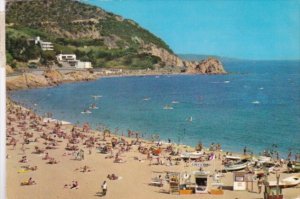 Spain Tossa De Mar Beach Scene