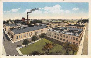 Iowa Dairy Separator Factory Plant Waterloo IA 1920s postcard