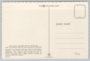 Space~Space Museum~Alabama Space Rocket Center~Continental Postcard