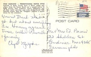 Folk Dancing Lancaster, Pennsylvania PA Postcards