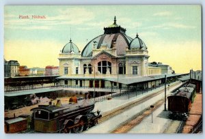 Plzeň Czech Republic Postcard Plzeň Nadrazi (Station) c1910 Antique Unposted