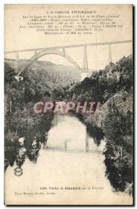Old Postcard Auvergne Garabit Viaduct Truyere