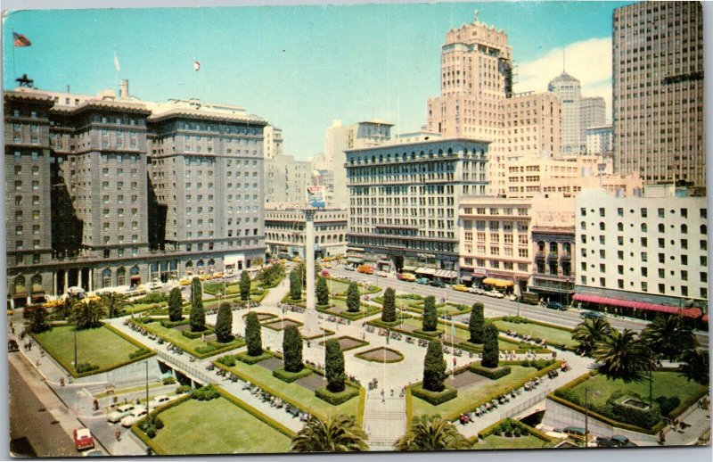 Postcard CA San Francisco - Union Square