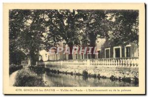 Old Postcard Cures Ginoles The Vallee De Bains I & # 39Aude L & # 39Etablisse...