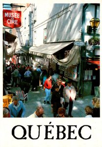 Canada Quebec Open Air Art Gallery Buade Street and Place d'Armes