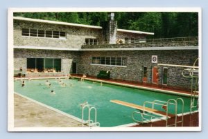 Radium Hot Springs Pool Kootenay National Park BC Canada UNP Chrome Postcard F18