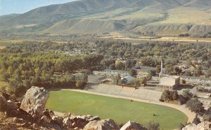 POCATELLO, IDAHO Red Hill Campus Stadium State College Bengals Vintage Postcard