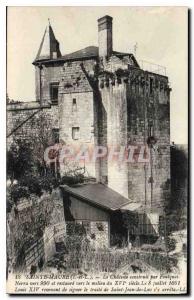 Postcard Old Saint Maure L and L Le Chateau built by Fulk