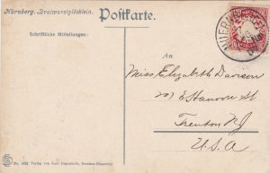 Germany Nuernberg Bratwurstgloecklein 1907 sk3824