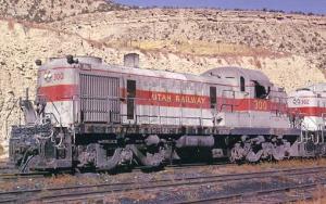 Railroads, Train - Utah Railway RSD4 #300   railroadcards.com