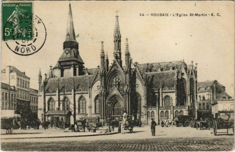 CPA ROUBAIX - L'Église St-MARTIN (127068)