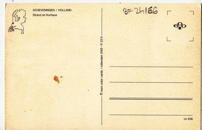 BF24166 scheveningen strand en kurhaus  netherland front/back image