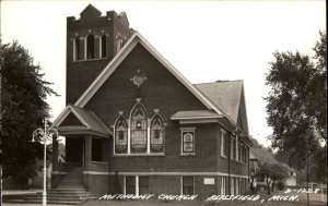 Blissfield MI Methodist Church Vintage Postcard