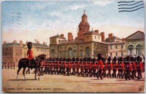 1937 A March Past Horse Guards Parade Whitehall London England Posted Postcard