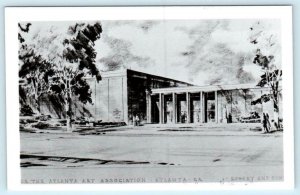 RPPC  ATLANTA, GA ~ Artist Rendering  ATLANTA ART ASSOCIATION GALLERY   Postcard