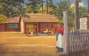 Pinehurst North Carolina scene at Womens Exchange vintage pc DD7808