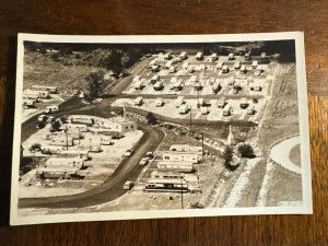 F68/ North Olmsted Cleveland Ohio RPPC Postcard c1950s Foster's Trailer Park