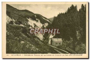 Old Postcard Le Lioran Entree Du Tunnel and Line Railway Cote St Jacques