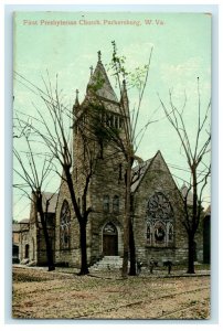 c1910 First Presbyterian Church Parkersburg West Virginia WV Postcard 