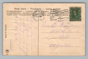 1908 Bulldog Horse Mare Foal Black Brown Embossed Farm Fence Cute Postcard 