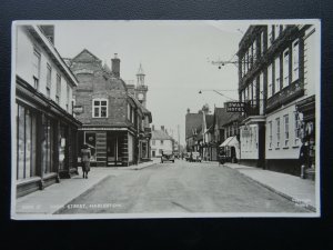 Norfolk HARLESTON High Street showing SWAN HOTEL c1950's RP Postcard by Frith