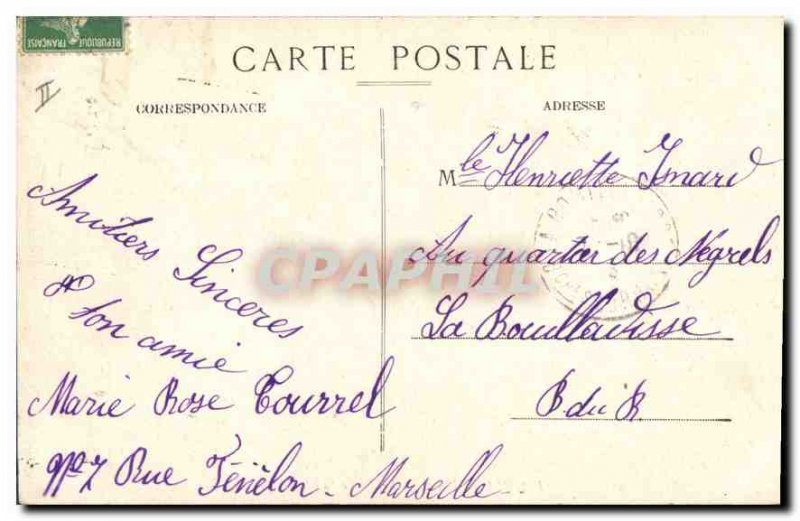 Old Postcard Marseille Lighthouse St. Mary