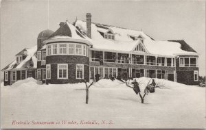 Kentville Sanatorium Kentville NS Nova Scotia Morton's Book Store Postcard E89