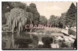 Old Postcard Valenciennes Overview of the Park Rhanelle