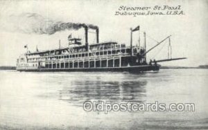 St Paul, Dubuque, Iowa, USA Steamboat, Ship Unused 