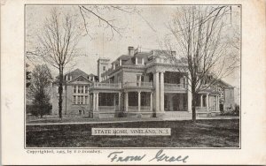 Vineland NJ State Home c1905 FP Donahey Postcard G59