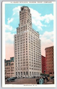 Vintage Postcard Rand Building Marine Trust Company Buffalo New York Structure