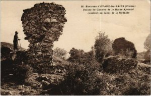 CPA Env.d'Evaux les Bains Ruines du Chateau FRANCE (1051103)