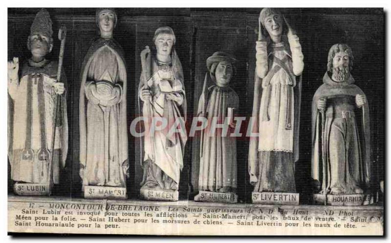 Old Postcard Moncontour From Bretgne The Saints healers St lubin is invoked F...