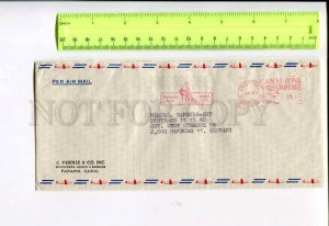 400301 PANAMA CANAL ZONE GERMANY 1975 real posted Postage meter airmail COVER