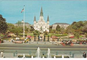 Louisiana New Orleans Jackosn Square & St Louis Cathedral